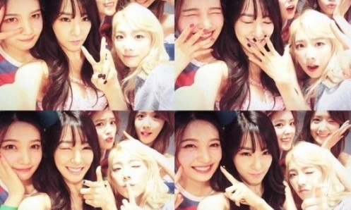 少女時代&Red Velvetの団体ショット「私たちはSM姉妹」