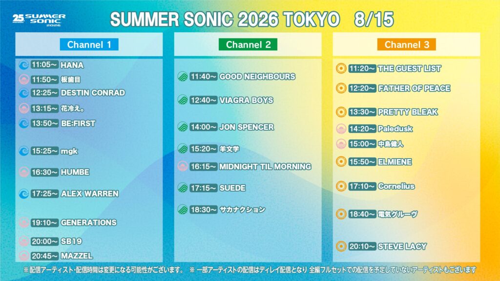 SUMMER SONIC 2026でLE SSERAFIMやBABYMONSTERらK-POPアーティストのライブがWOWOWオンデマンドで独占配信