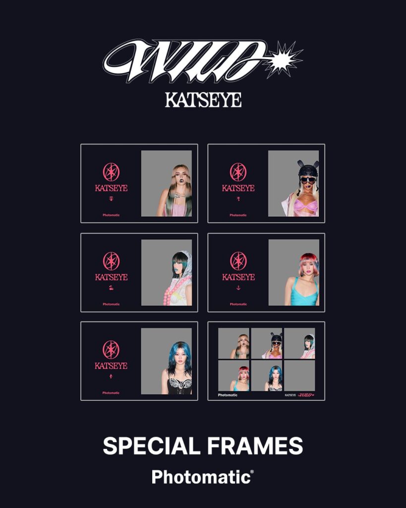 KATSEYEの新作EP『WILD』の世界観を体感できるフォトフレームが全国20店舗で期間限定登場 Photomaticとコラボ