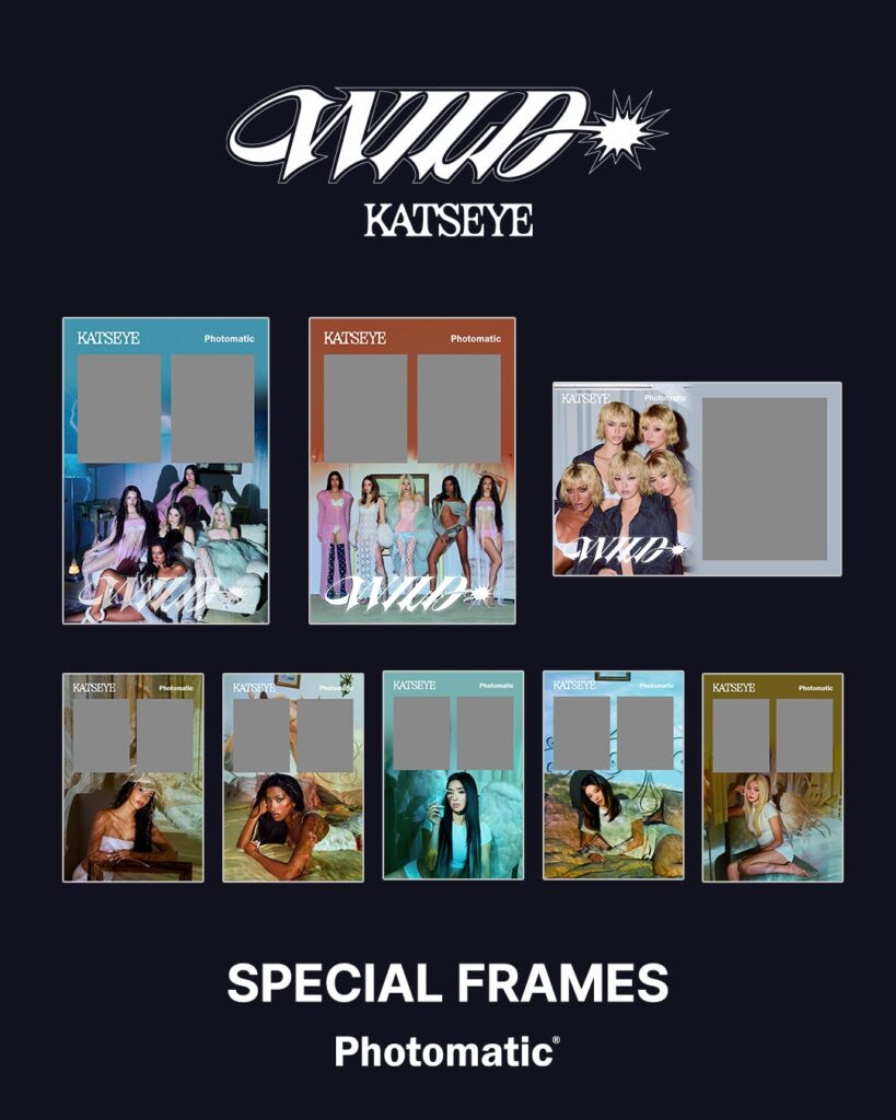 KATSEYEの新作EP『WILD』の世界観を体感できるフォトフレームが全国20店舗で期間限定登場 Photomaticとコラボ