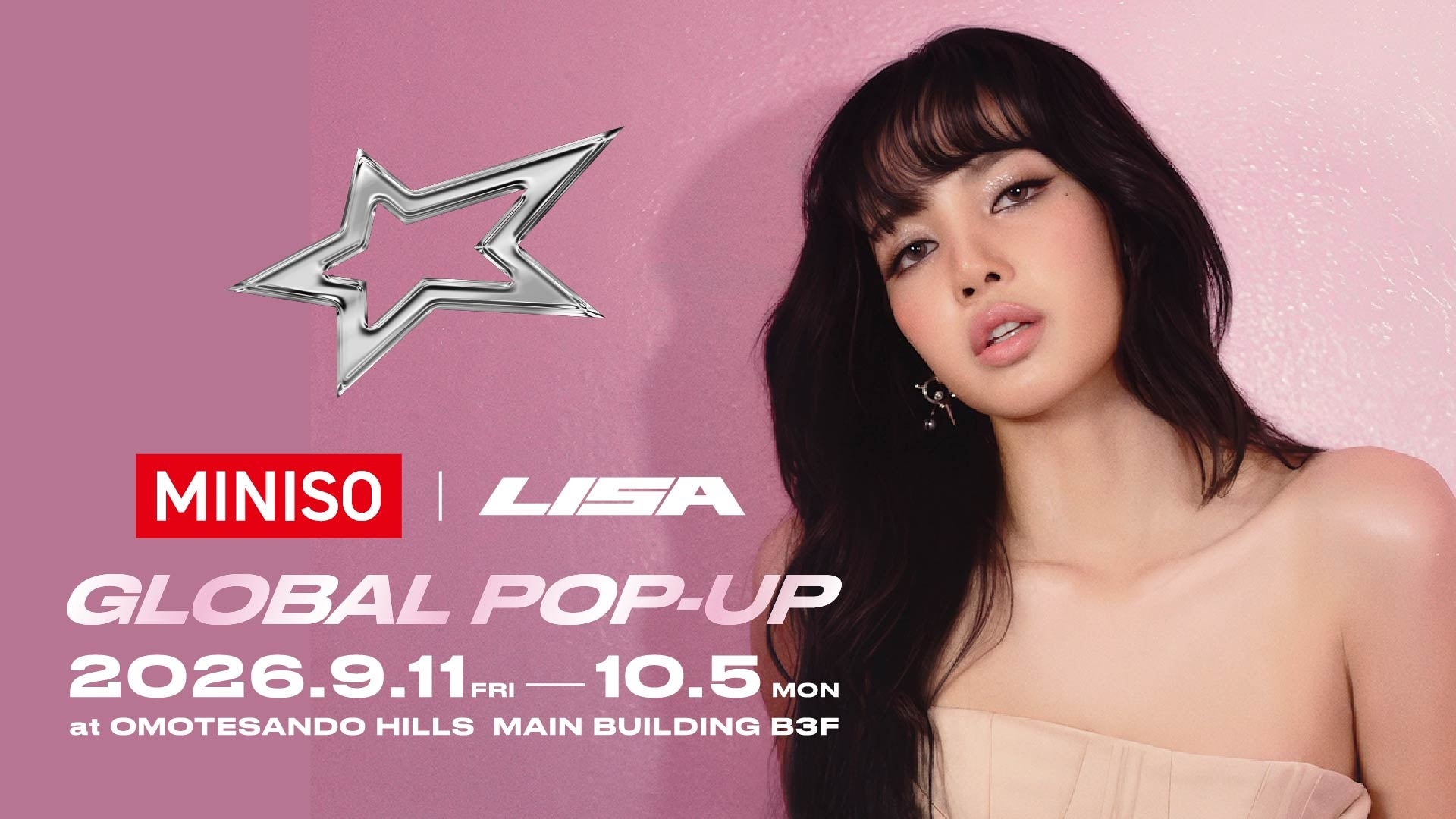 LISA×MINISOポップアップストアが表参道ヒルズで開催中、SNS投稿でハズレなし抽選も
