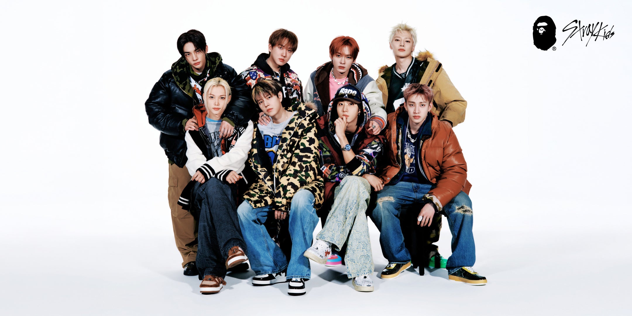 Stray Kids×BAPE®コラボGWPアイテム第1弾発売 第2弾は10月30日、ソウルでメンバー参加の特別イベントも開催 Stray Kids×BAPE®コラボGWPアイテム第1弾発売 第2弾は10月30日、ソウルでメンバー参加の特別イベントも開催