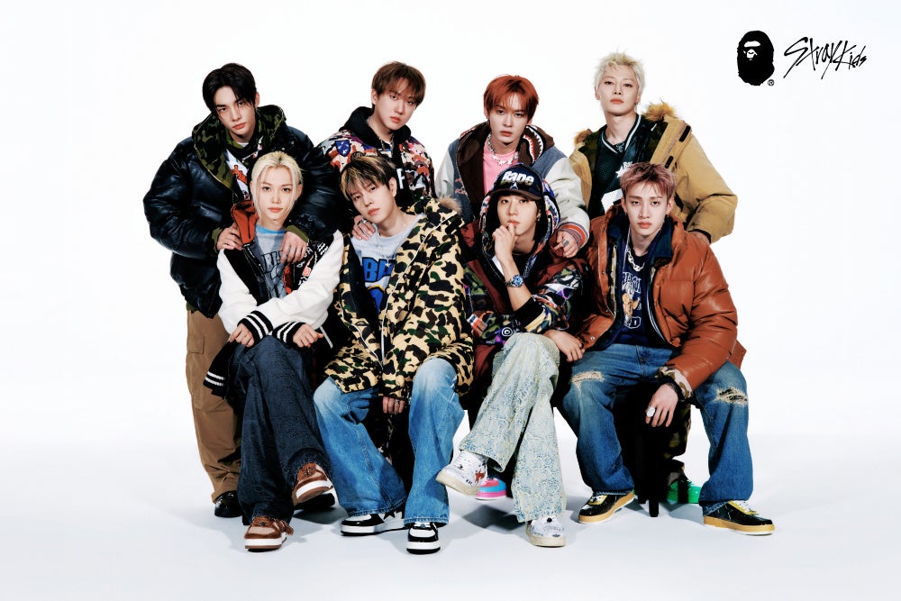 Stray Kids×BAPE®コラボGWPアイテム第1弾発売 第2弾は10月30日、ソウルでメンバー参加の特別イベントも開催