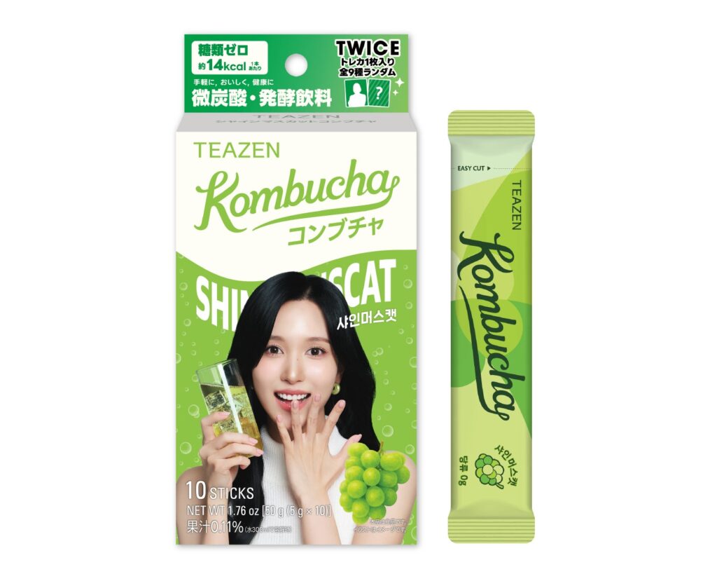 TWICE×TEAZENコラボコンブチャ全9種、10月10日よりロフトで先行発売 ランダムトレカ付き