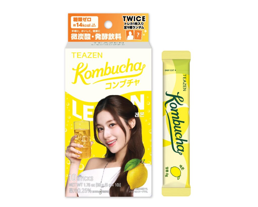 TWICE×TEAZENコラボコンブチャ全9種、10月10日よりロフトで先行発売 ランダムトレカ付き
